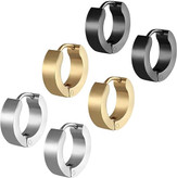 گوشواره رینگ استیل در سه رنگ دو سایز