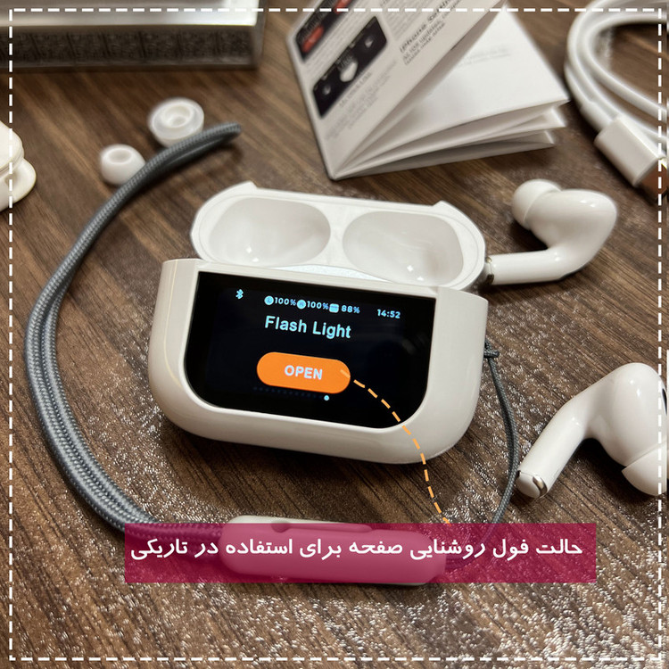 هندزفری بلوتوثی مدل AirPods Touch Noice Cancelling