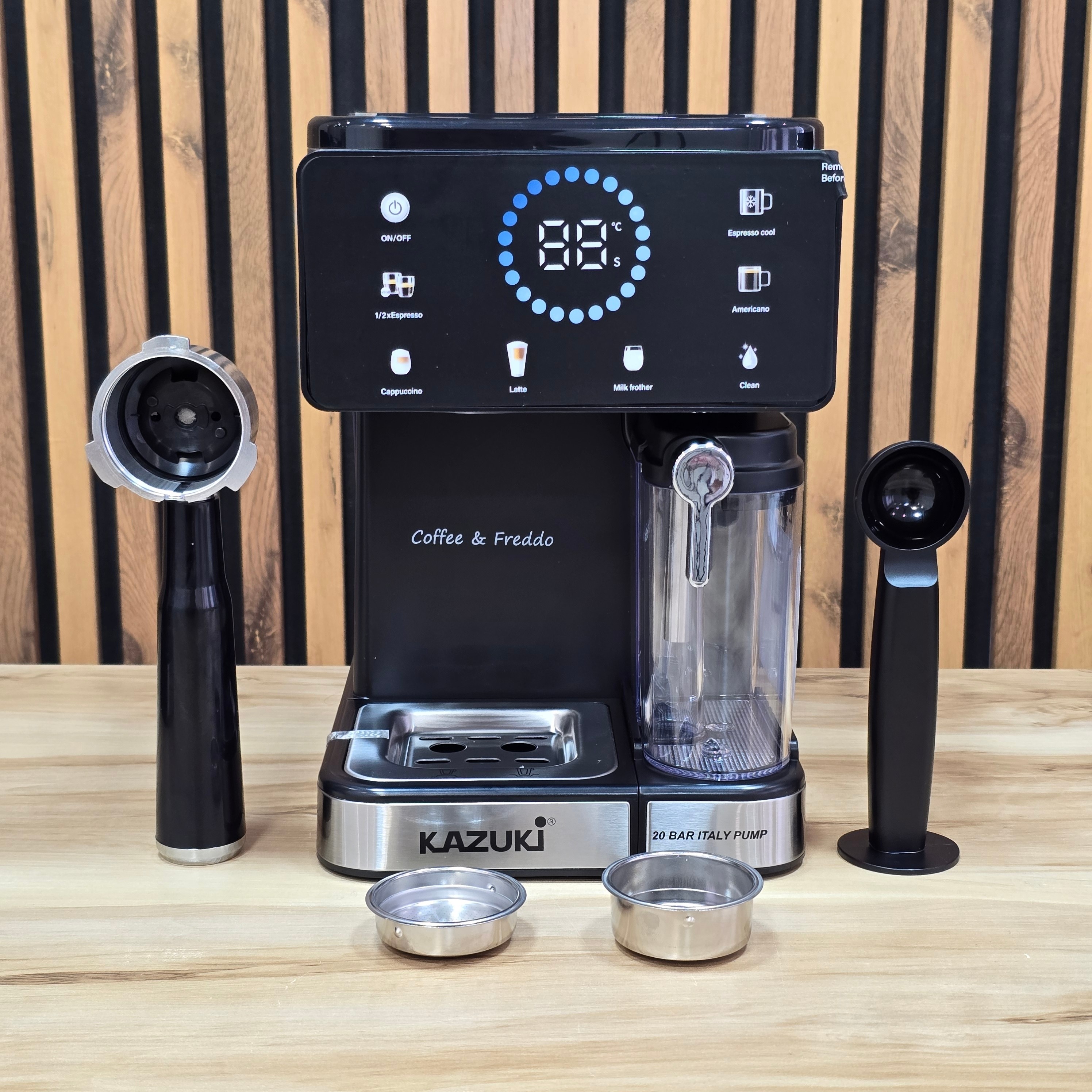 اسپرسوساز نیمه صنعتی KAZUKI با پمپ ایتالیایی و با ضمانت