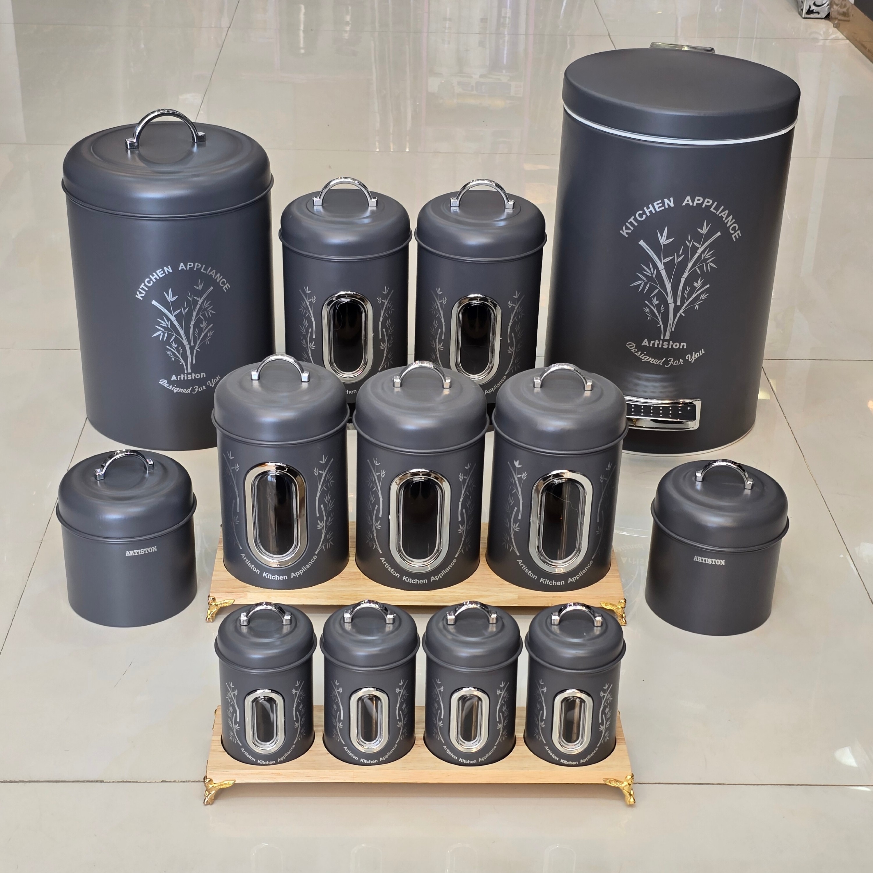سرویس آشپزخانه 15 پارچه فلزی طرح ویکتوریا نوک مدادی +ارسال رایگان