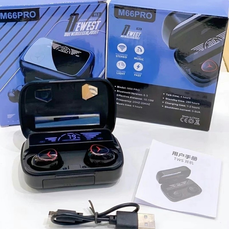 ایرپاد M66 pro ورژن 5.3 اصلی لمسی بالاترین کیفیت پاوربانک دار