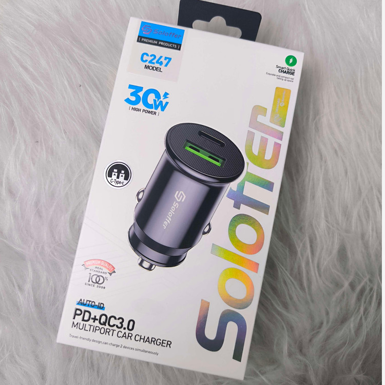 شارژر فندکی اورجینال 30W همراه با کابل