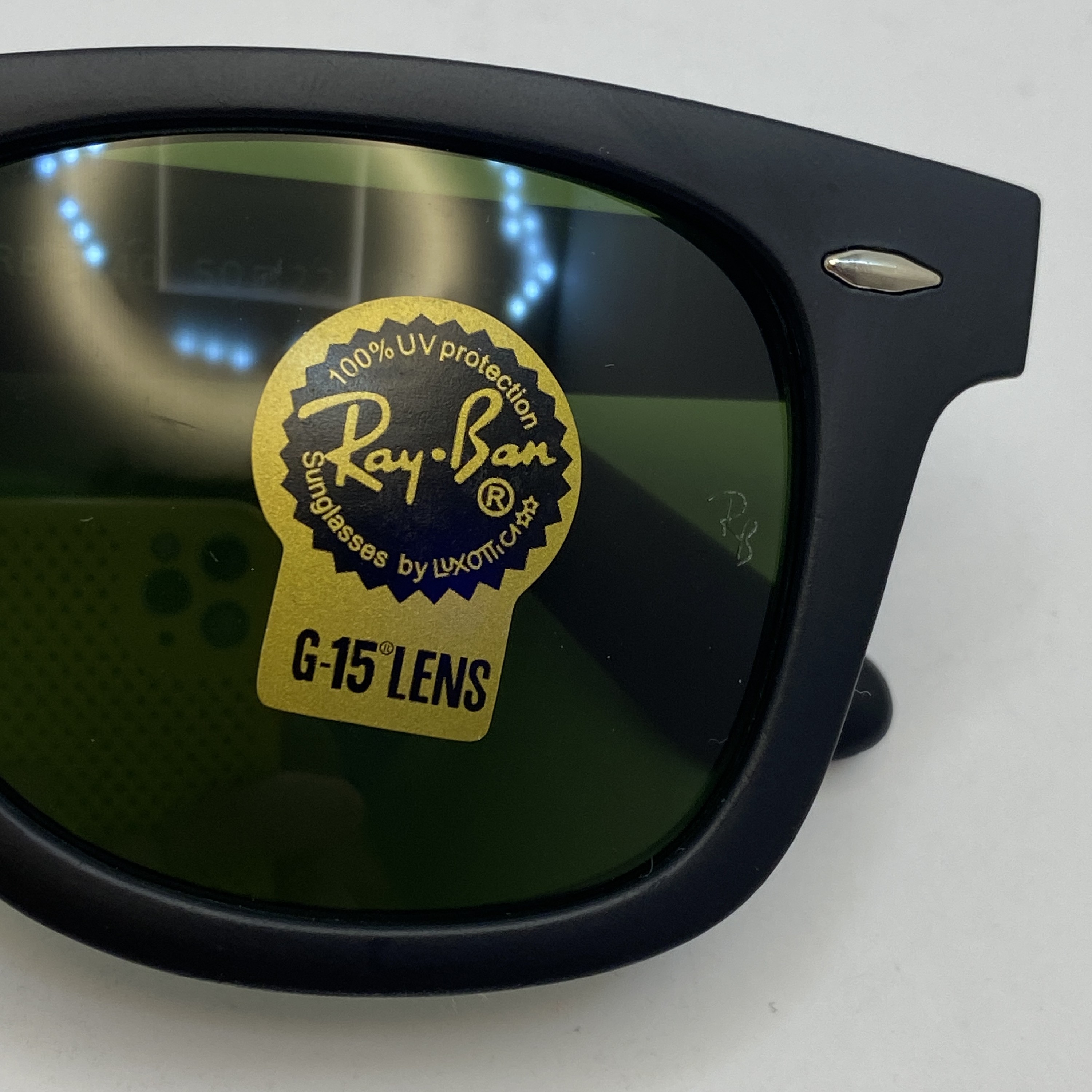 عینک ویفرر ریبن Rayban WAYFARER مشکی مات شیشه سنگ نشکن زد خش با پک کامل ریبن RB 2140