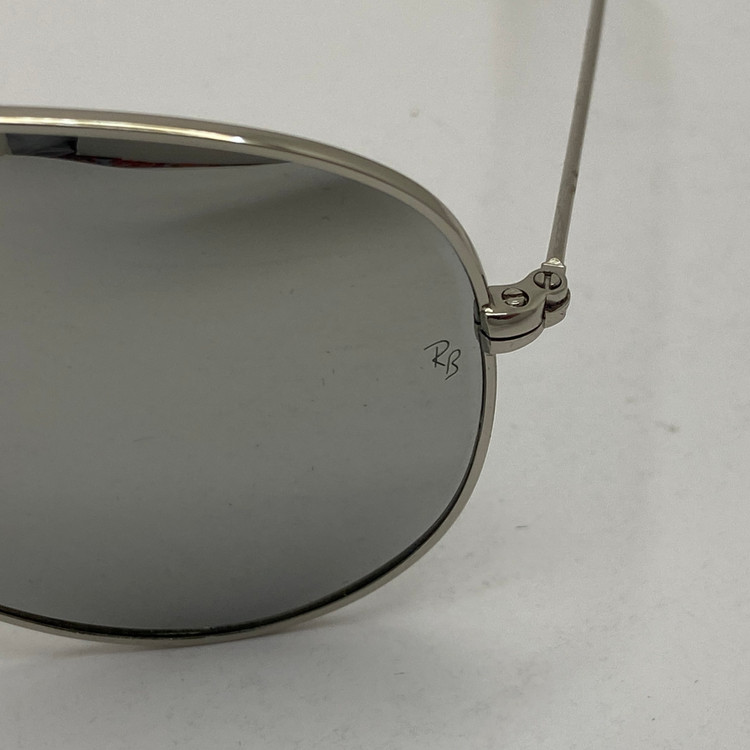 عینک ریبن خلبانی آینه ای شیشه سنگ با پک کامل اورجینال rayban aviator RB 3026