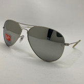 عینک ریبن خلبانی آینه ای شیشه سنگ با پک کامل اورجینال rayban aviator RB 3026