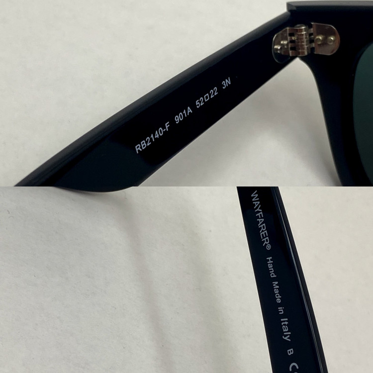 عینک آفتابی اصل ریبن ویفرر reyban WAYFARER RB2140 سایز52 براق فول پک اصلی دارای آچار مخصوص