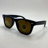 عینک آفتابی ویفرر ریبن rayban WAYFARER شیشه سنگ قهوه ای فریم مات سایز 50 به همراه پک کامل اورجینال RB2140