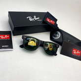 عینک آفتابی ویفرر ریبن rayban WAYFARER شیشه سنگ سبز فریم مات سایز 50 به همراه پک کامل اورجینال RB 2140