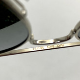 عینک آفتابی خلبانی AVIATOR ریبن rayban شیشه سنگ ایتالیایی آینه ای فریم نقره ای سایز 3025 فول پک
