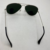 عینک آفتابی خلبانی AVIATOR ریبن rayban شیشه سنگ ایتالیایی آینه ای فریم نقره ای سایز 3025 فول پک