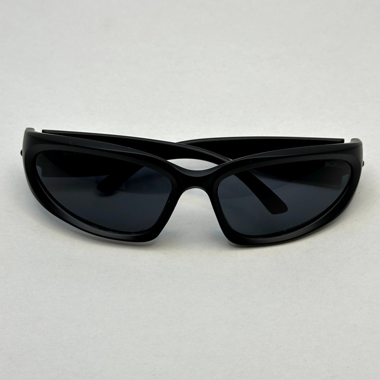 عینک آفتابی فشن برند بالنسیاگا مدل BALENCIAGA SWIFT OVAL مشکی