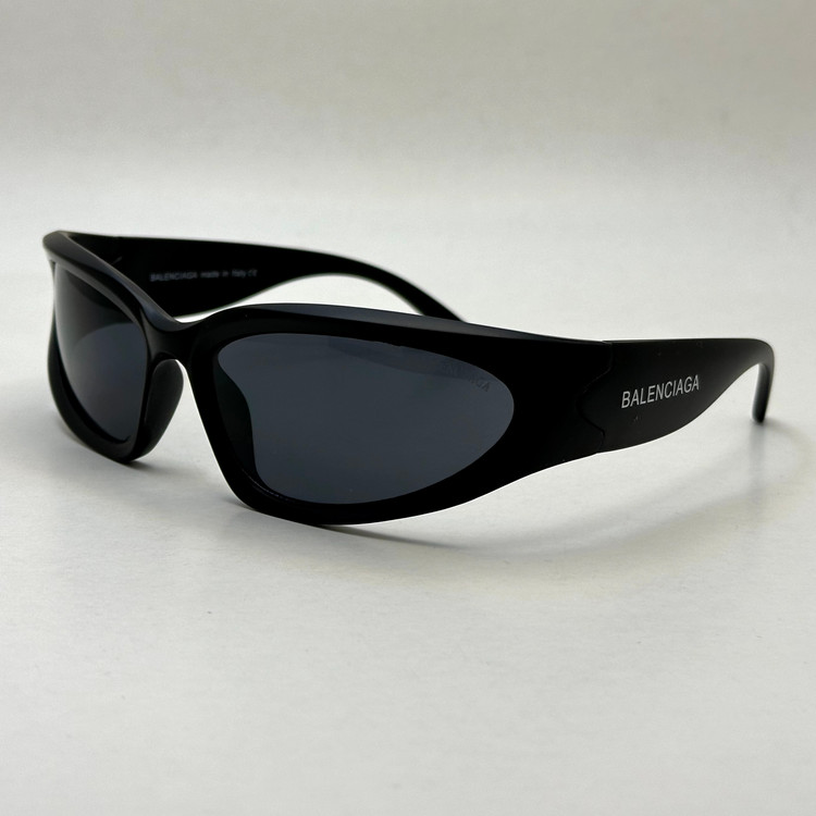 عینک آفتابی فشن برند بالنسیاگا مدل BALENCIAGA SWIFT OVAL مشکی