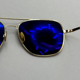 عینک آفتابی خلبانی رندولف شیشه سنگ آنتی رفلکس مشکی فریم طلایی فول پک RANDOLPH AVIATOR RE 58 24K GOLD (ارسال رایگان)