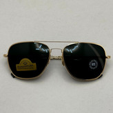 عینک آفتابی خلبانی رندولف شیشه سنگ آنتی رفلکس مشکی فریم طلایی فول پک RANDOLPH AVIATOR RE 58 24K GOLD (ارسال رایگان)