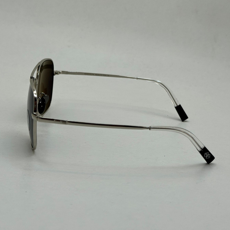 عینک آفتابی خلبانی رندولف شیشه سنگ آنتی رفلکس مشکی فریم نقره ای فول پک RANDOLPH AVIATOR RE 58 WHITE GOLD (ارسال رایگان)