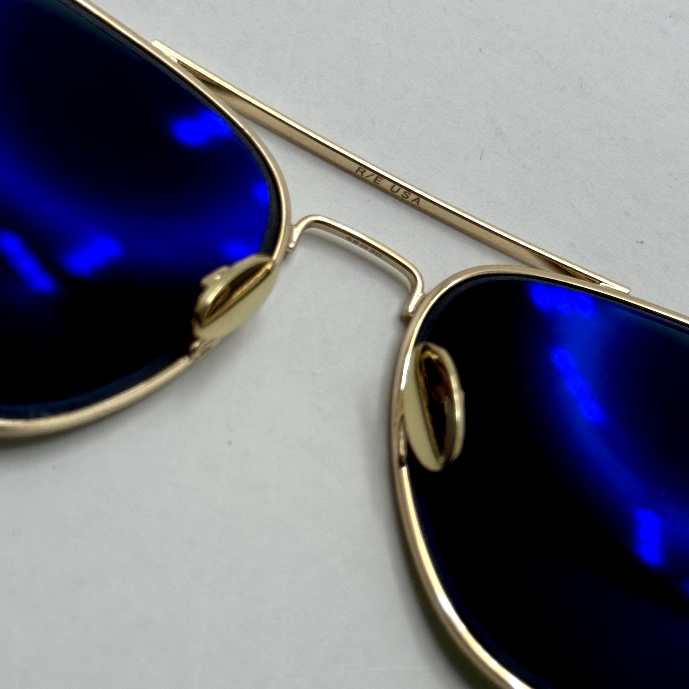 عینک آفتابی خلبانی رندولف شیشه سنگ آنتی رفلکس سبز فریم طلایی فول پک اصلی RANDOLPH AVIATOR RE 58 24K GOLD (ارسال رایگان)