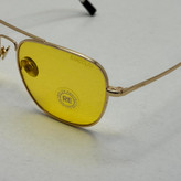 عینک آفتابی و شب خلبانی رندولف شیشه سنگ زرد فریم طلایی فول پک اصلی RANDOLPH AVIATOR RE 58 24K GOLD (ارسال رایگان)