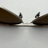 عینک آفتابی خلبانی رندولف شیشه سنگ مدل کانکورد آنتی رفلکس قهوه ای نقره ای فول پک RANDOLPH CONCORD CR 231 24K GOLD
