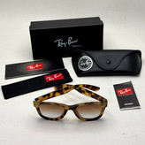 عینک آفتابی ریبن ویفرر ریورس پلنگی به همراه پک کامل rayban (ارسال رایگان)