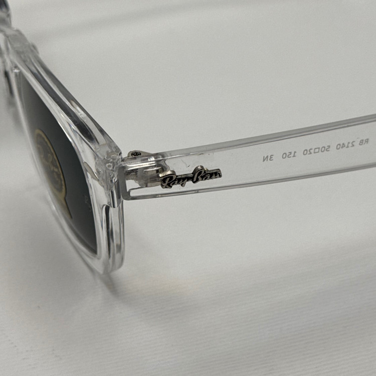 عینک ویفرر ریبن Rayban WAYFARER شفاف شیشه سنگ نشکن زد خش با پک کامل (ارسال رایگان)