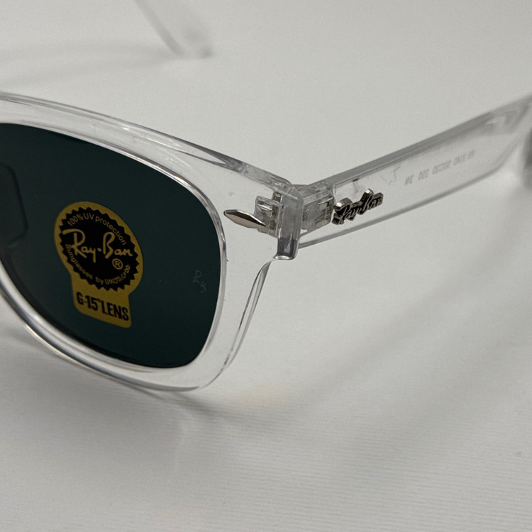 عینک ویفرر ریبن Rayban WAYFARER شفاف شیشه سنگ نشکن زد خش با پک کامل (ارسال رایگان)
