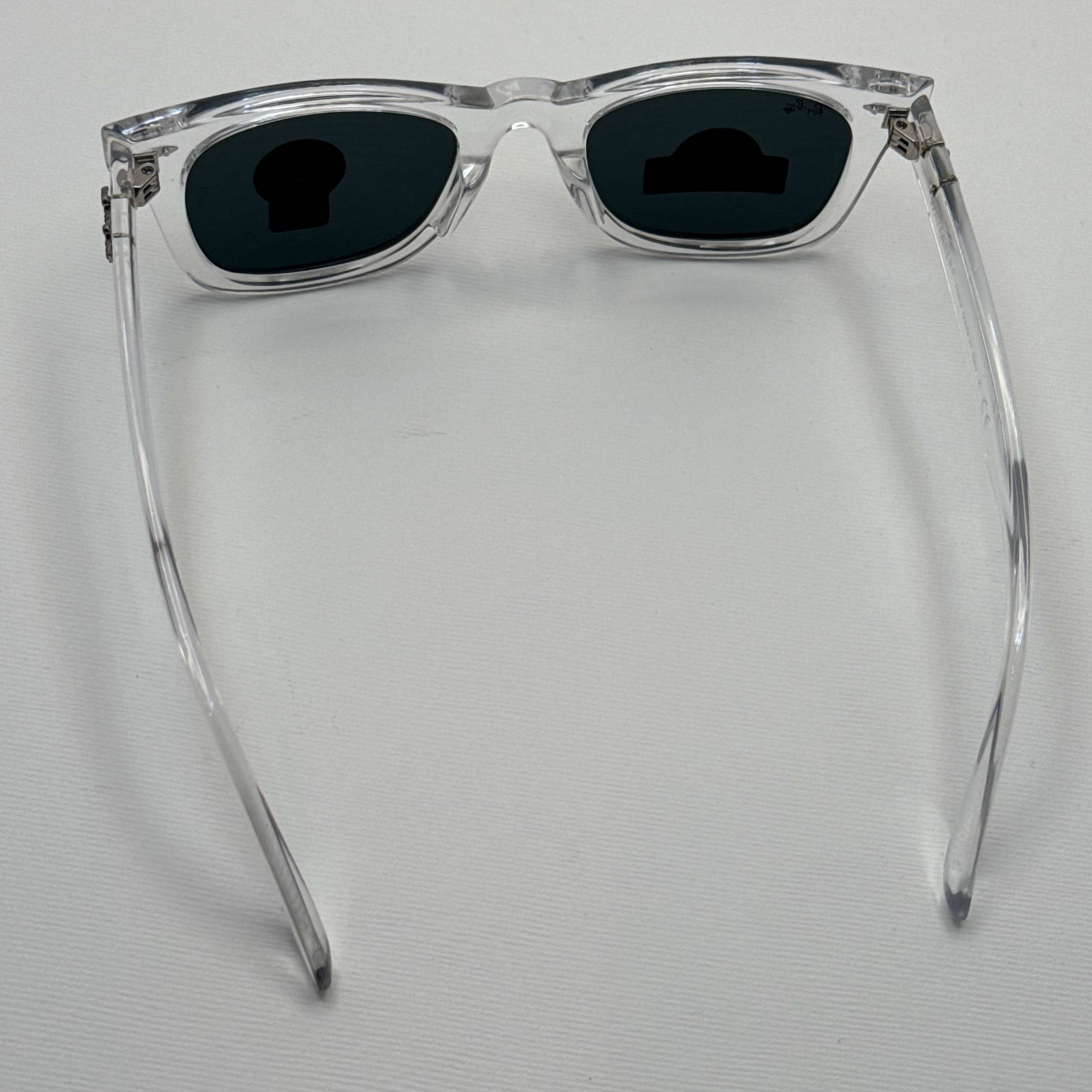 عینک ویفرر ریبن Rayban WAYFARER شفاف شیشه سنگ نشکن زد خش با پک کامل (ارسال رایگان)