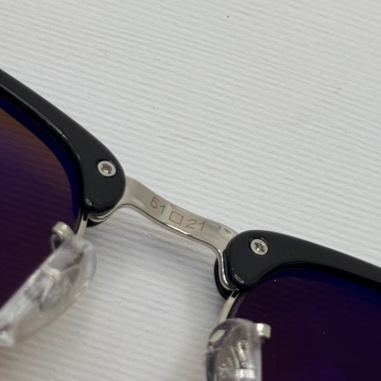 عینک آفتابی ریبن rayban کلاب مستر شیشه سنگ قهوه ای فریم نقره ای rb 3016 به همراه پک کامل (ارسال رایگان)