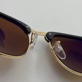 عینک آفتابی ریبن rayban کلاب مستر شیشه سنگ قهوه ای فریم طلایی rb 3016 به همراه پک کامل (ارسال رایگان)