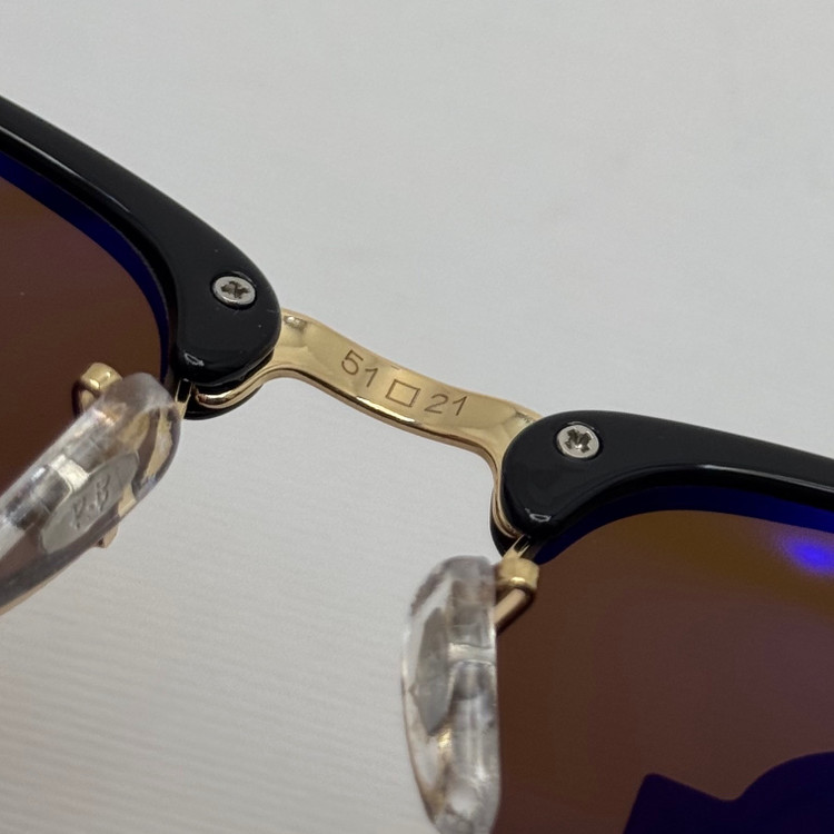 عینک آفتابی ریبن rayban کلاب مستر شیشه سنگ قهوه ای فریم طلایی rb 3016 به همراه پک کامل (ارسال رایگان)