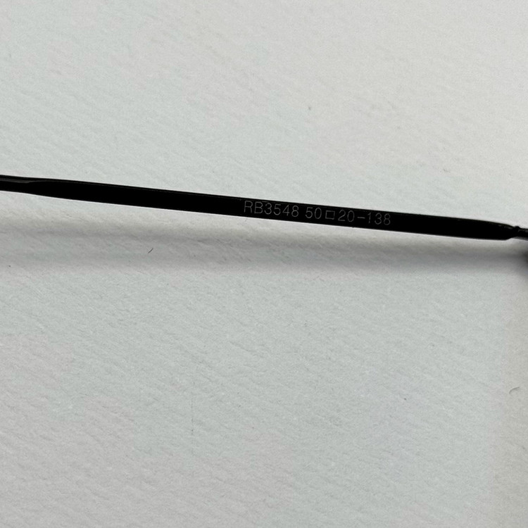 عینک ریبن هگزونال شیشه سنگ تمام مشکی به همراه پک کامل ریبن کد Rayban RB 3548 (ارسال رایگان)