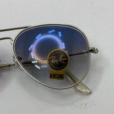 عینک ریبن خلبانی شیشه سنگ آبی هایلایت فریم نقره ای به همراه پک کامل ریبن کد Rayban RB 3025 (ارسال رایگان)
