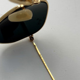 عینک ریبن هگزونال شیشه سنگ مشکی فریم طلایی به همراه پک کامل ریبن کد Rayban RB 3548 (ارسال رایگان)