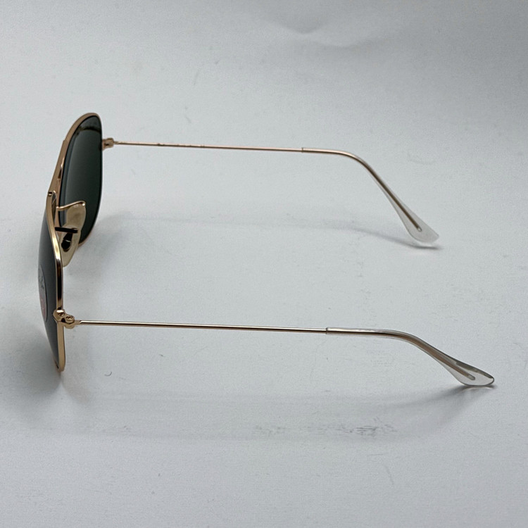 عینک ریبن خلبانی شیشه سنگ پلاریزه سبز با فریم طلایی به همراه پک کامل ریبن کد Rayban RB 3026 (ارسال رایگان)