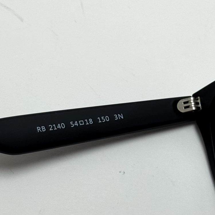 عینک آفتابی ریبن ویفرر شیشه سنگ مشکی به همراه پک کامل ریبن Rayban WAYFARER RB 2140 سایز 54 (ارسال رایگان)