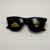 عینک آفتابی ریبن ویفرر شیشه سنگ مشکی که همراه پک کامل ریبن Rayban WAYFARER RB 2140 سایز 54 (ارسال رایگان)
