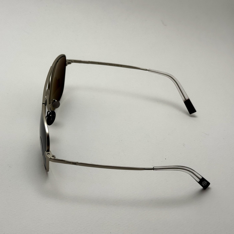 عینک آفتابی خلبانی رندولف شیشه سنگ آنتی رفلکس مشکی نقره ای فول پک RANDOLPH AVIATOR RE 58 24K WHITE GOLD (ارسال رایگان)