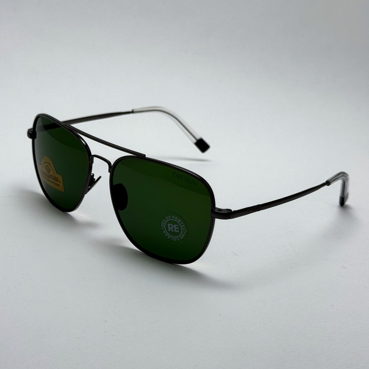 عینک آفتابی خلبانی رندولف شیشه سنگ آنتی رفلکس سبز فریم نوک مدادی فول پک RANDOLPH AVIATOR RE 58 24K (ارسال رایگان)