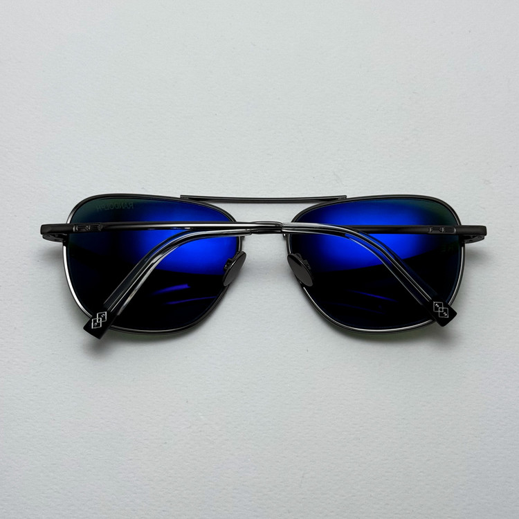 عینک آفتابی خلبانی رندولف شیشه سنگ آنتی رفلکس سبز فریم نوک مدادی فول پک RANDOLPH AVIATOR RE 58 24K (ارسال رایگان)