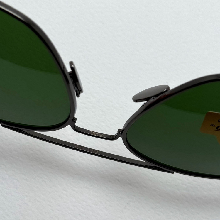 عینک آفتابی خلبانی رندولف شیشه سنگ آنتی رفلکس سبز فریم نوک مدادی فول پک RANDOLPH AVIATOR RE 58 24K (ارسال رایگان)