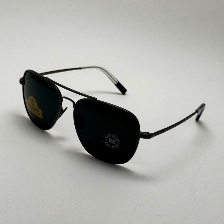 عینک آفتابی خلبانی رندولف شیشه سنگ آنتی رفلکس مشکی فریم نوک مدادی فول پک RANDOLPH AVIATOR RE 58 24K WHITE GOLD (ارسال