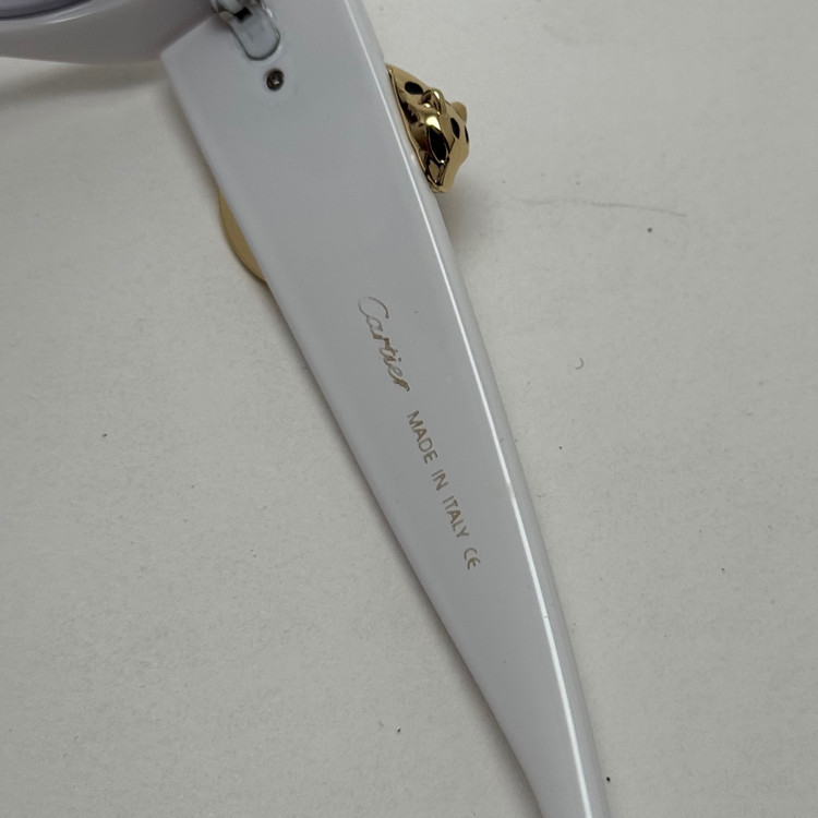 عینک آفتابی زنانه لاکچری کارتیر Panthere De Cartier سفید (ارسال رایگان)