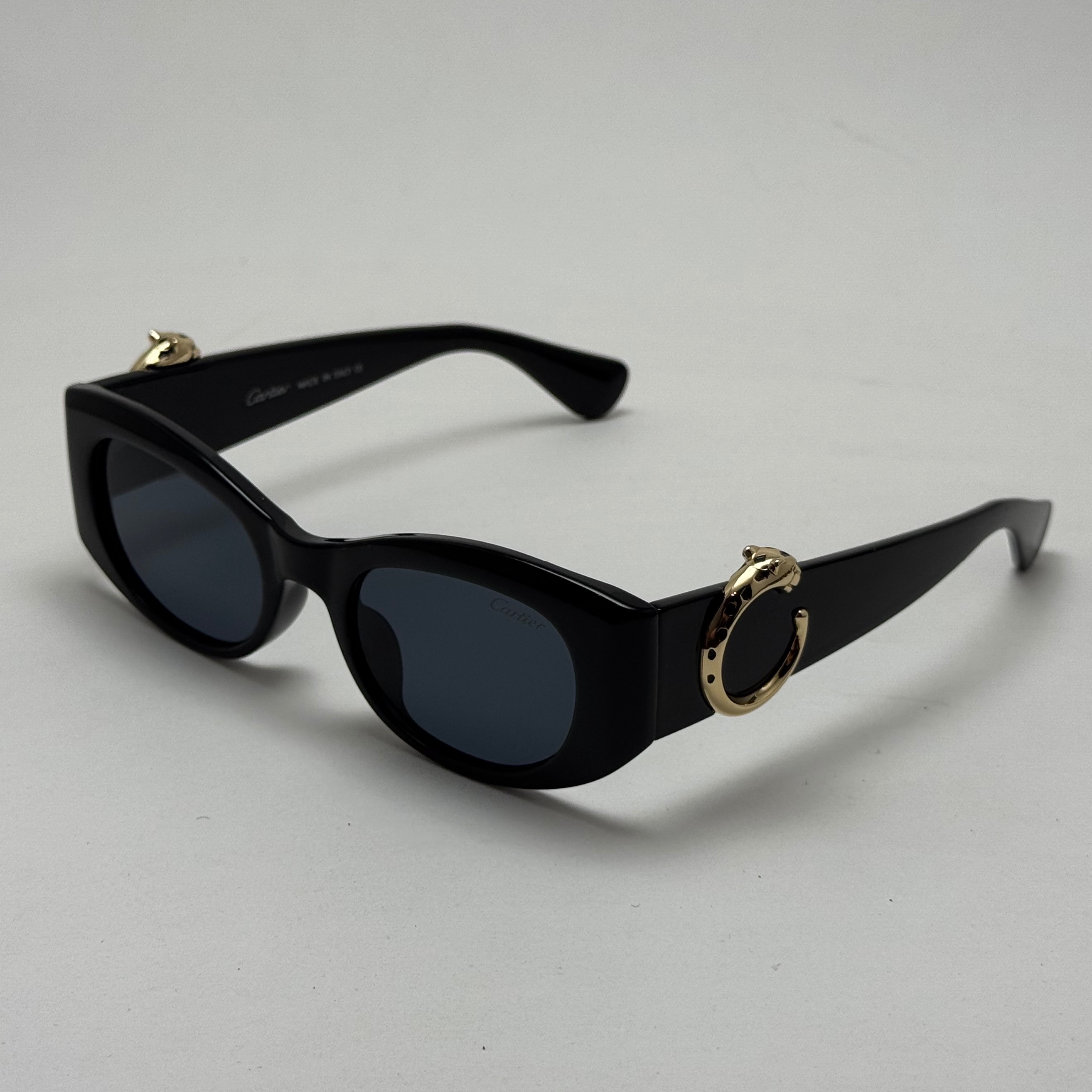 عینک آفتابی زنانه لاکچری کارتیر Panthere De Cartier تمام مشکی (ارسال رایگان)