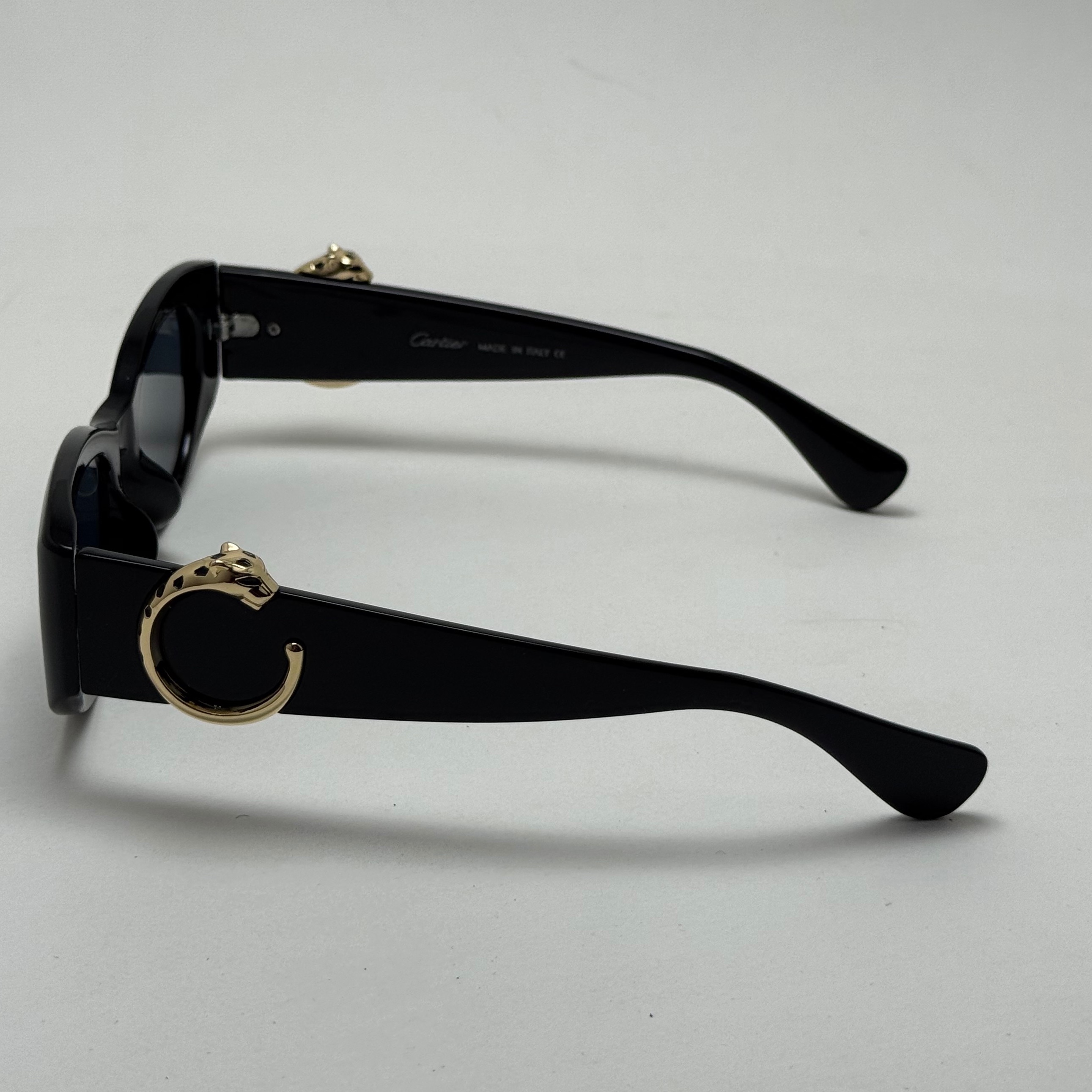 عینک آفتابی زنانه لاکچری کارتیر Panthere De Cartier تمام مشکی (ارسال رایگان)
