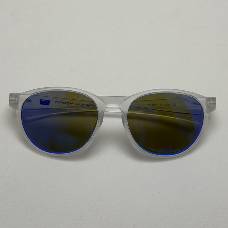 عینک آفتابی پلاریزه اوکلی Oakley کریستالی عدسی آبی گرد کد TO4910 (ارسال رایگان)