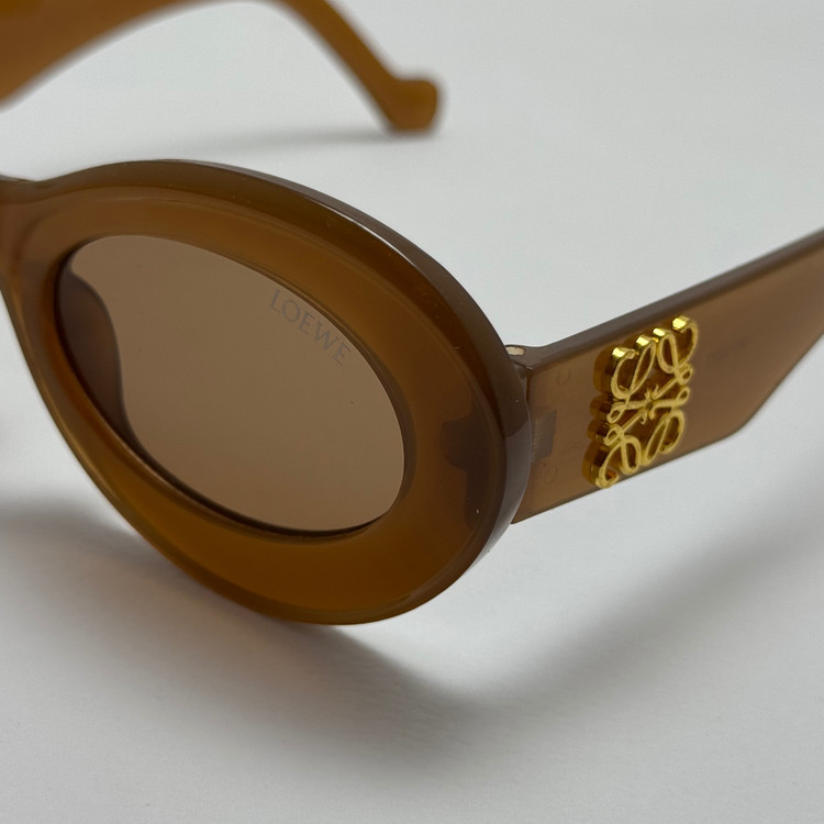 عینک آفتابی زنانه Loewe Oval Chunky لووه بیضی قهوه ای کد 1207 (ارسال رایگان)