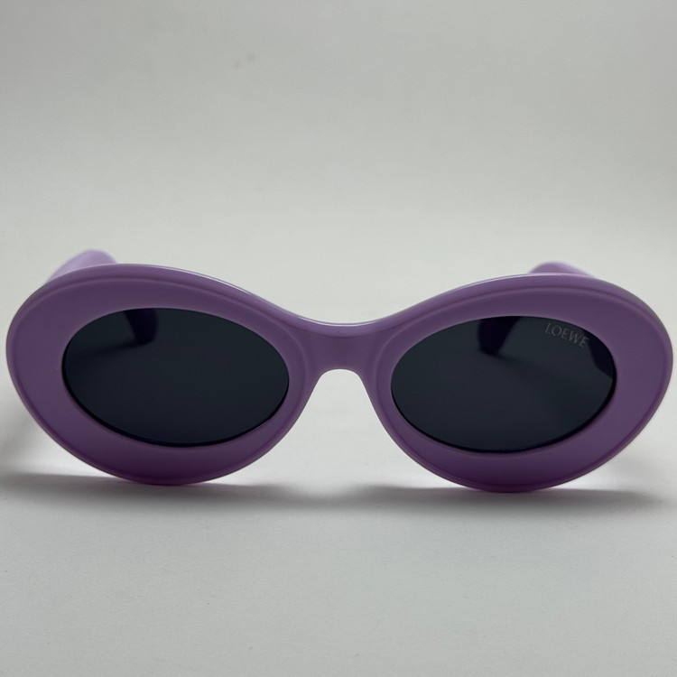 عینک آفتابی زنانه Loewe Oval Chunky لووه بیضی بنفش کد 1207 (ارسال رایگان)