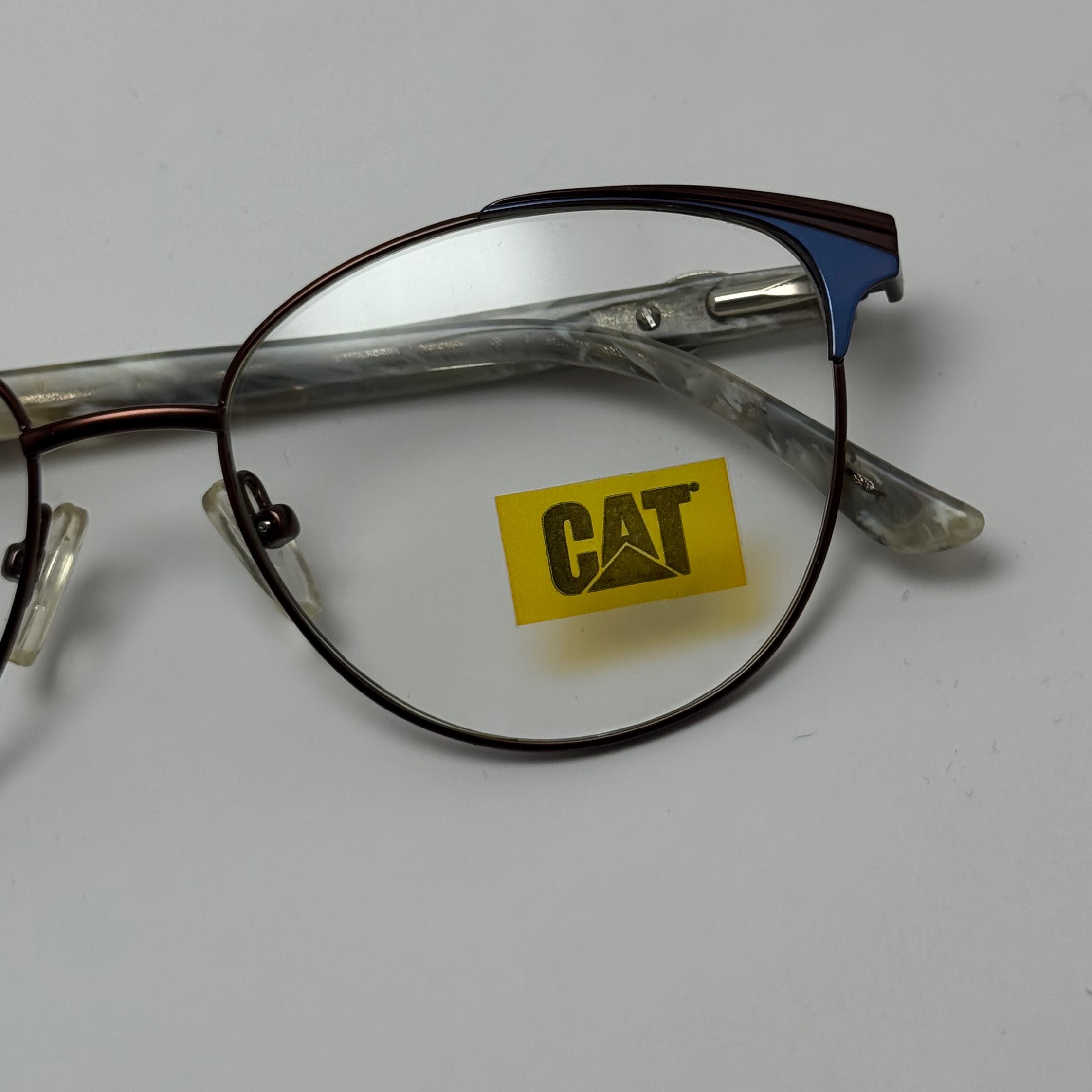 فریم عینک طبی زنانه مرمری برند کاترپیلار CAT دسته سیم لوکس (ارسال رایگان)
