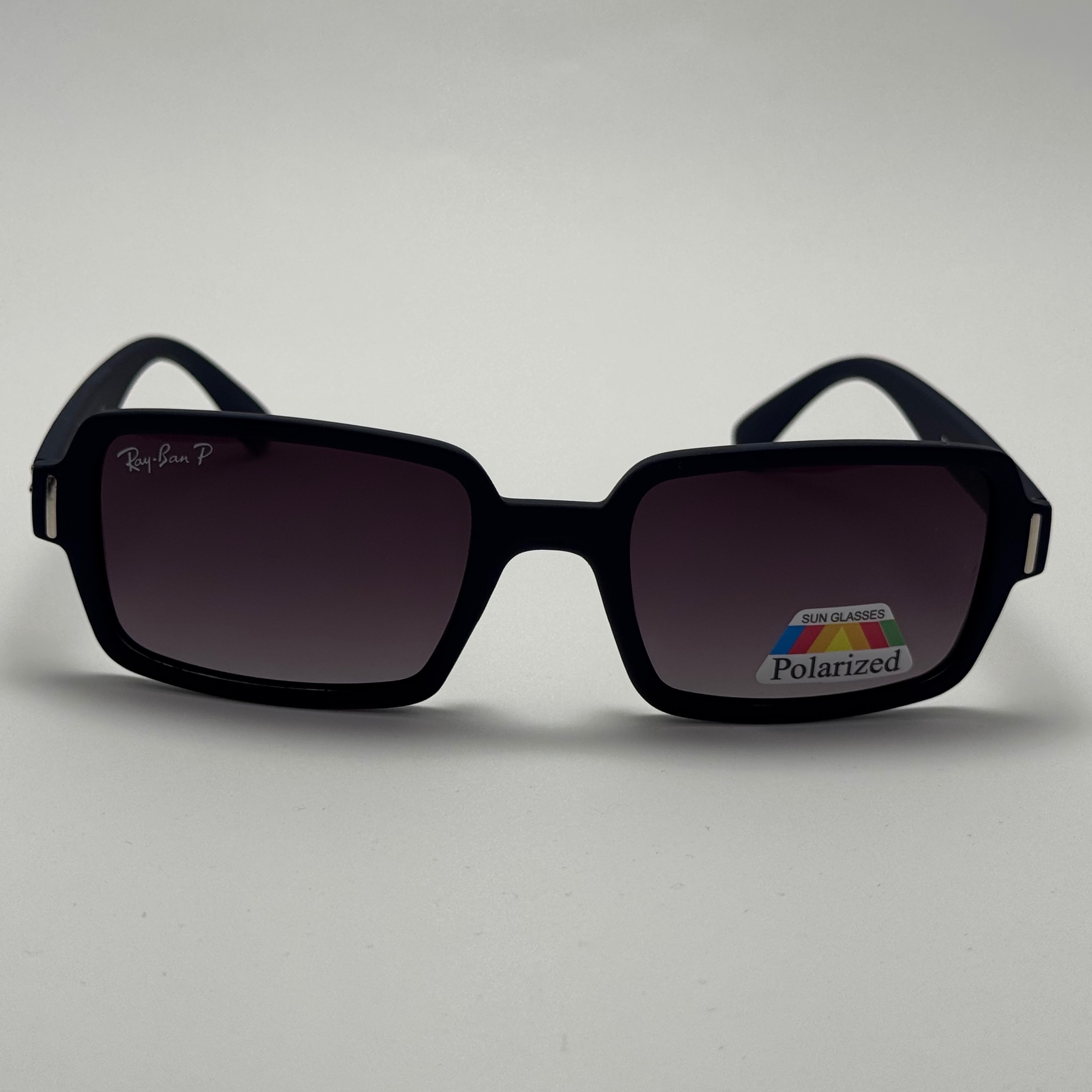 عینک آفتابی پلاریزه ریبن مستطیلی آبی پر رنگ کد rayban RB 2201 (ارسال رایگان)