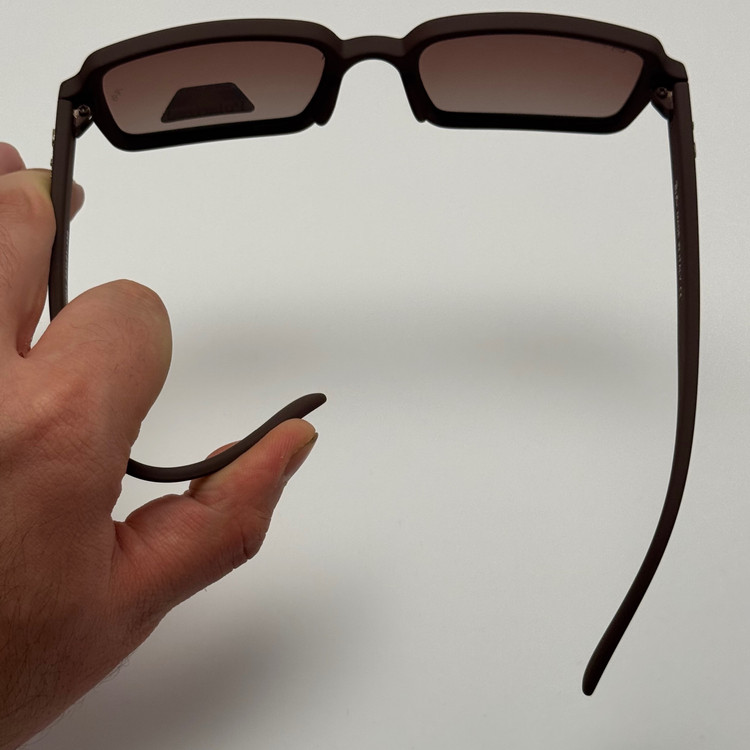 عینک آفتابی پلاریزه ریبن مستطیلی قهوه ای کد rayban RB 2201 (ارسال رایگان)