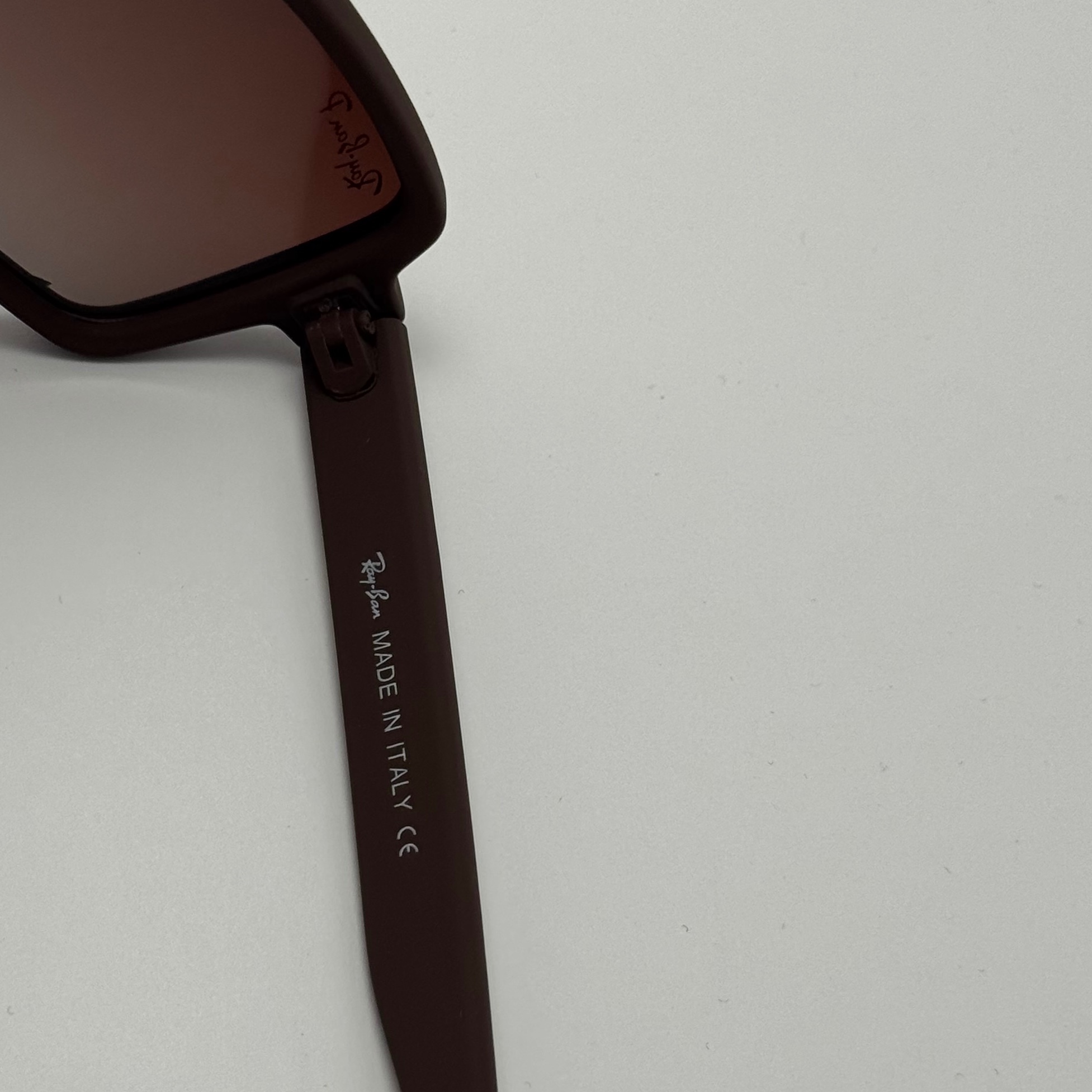 عینک آفتابی پلاریزه ریبن مستطیلی قهوه ای کد rayban RB 2201 (ارسال رایگان)
